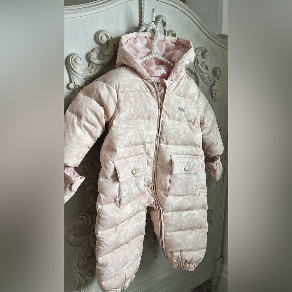 Baby Dior snowsuit size 12 months